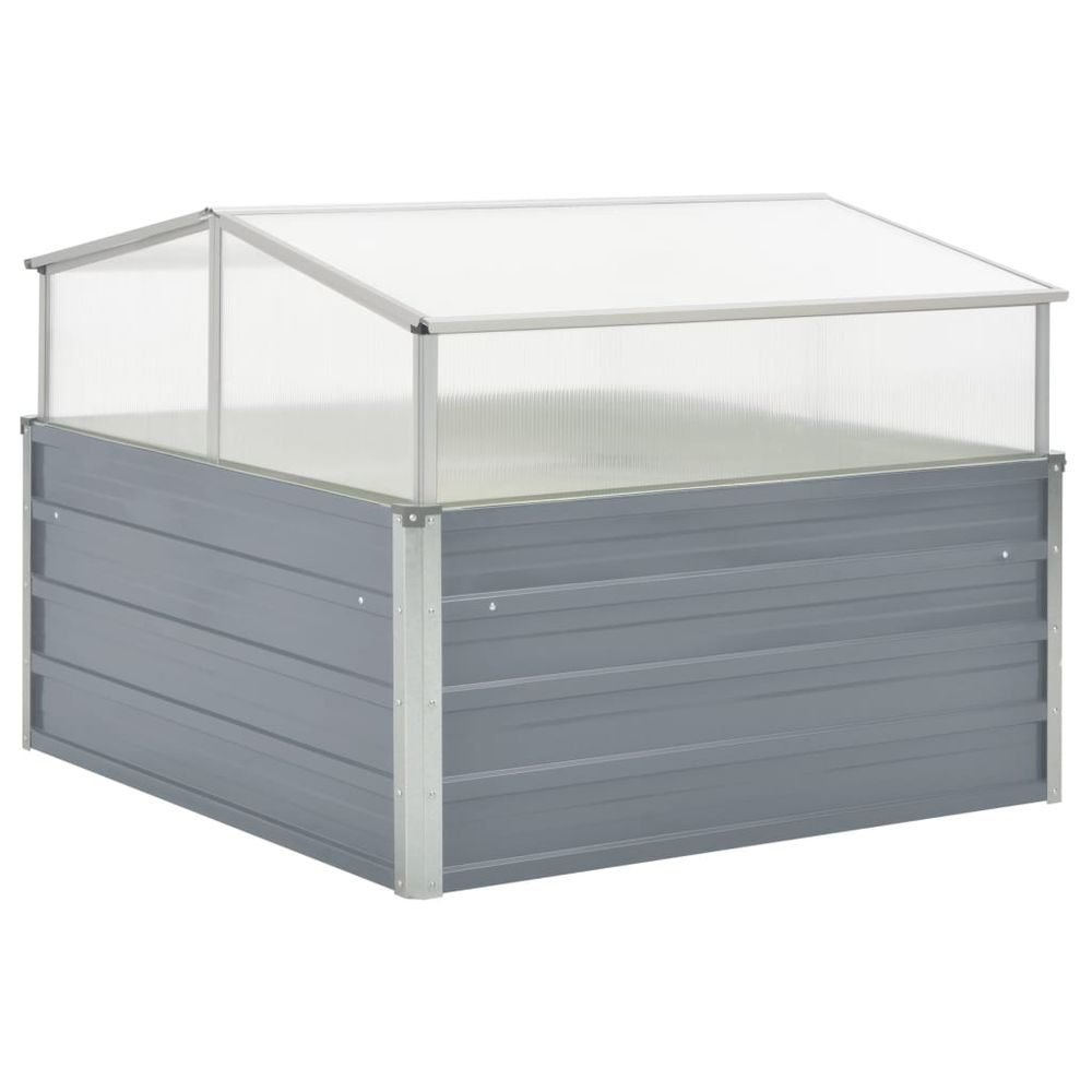 Greenhouse Green 100x100x77 cm Galvanised Steel - anydaydirect