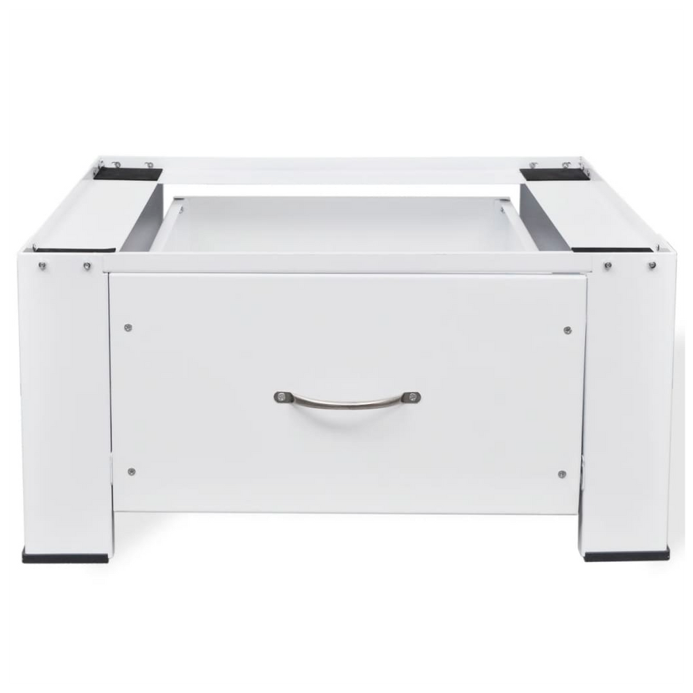 Washing Machine Pedestal with Drawer White - anydaydirect