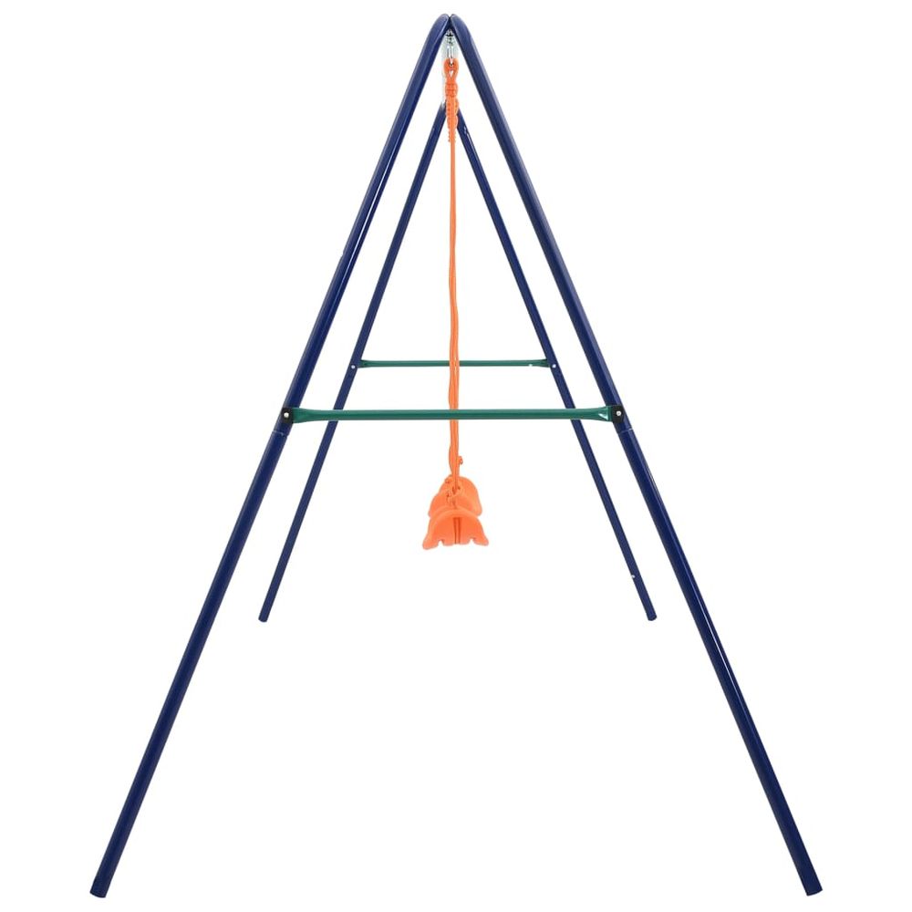 Swing Set with 2 Seats Steel - anydaydirect
