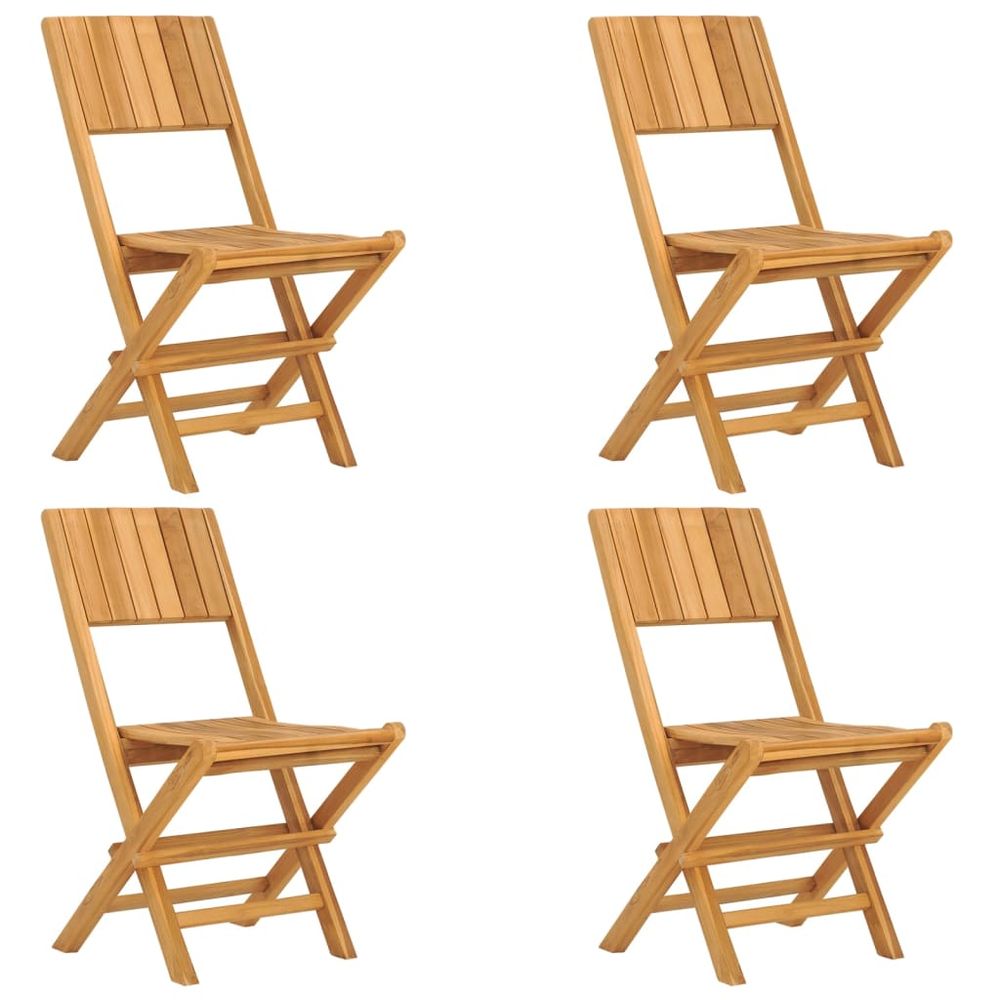 5 Piece Garden Dining Set Solid Wood Teak - anydaydirect