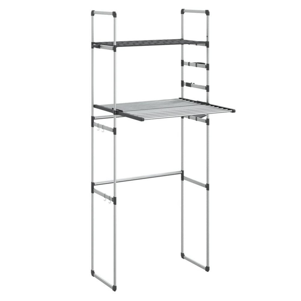 Washing Machine Shelf 77x52x192 cm Aluminium - anydaydirect