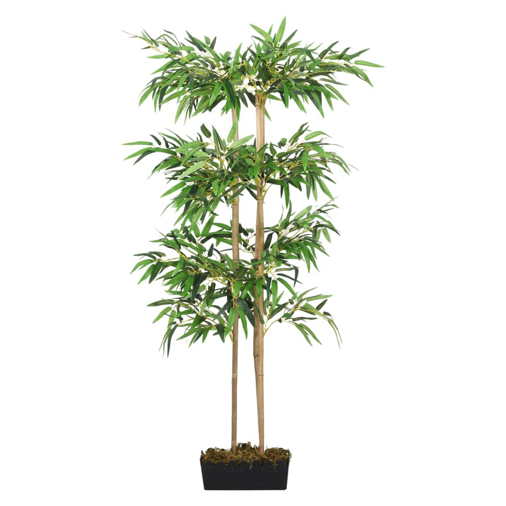 vidaXL Artificial Bamboo Tree 380 Leaves 80 cm Green - anydaydirect
