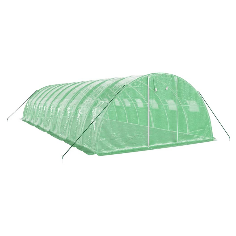 vidaXL Greenhouse with Steel Frame Green 40 m² 10x4x2 m - anydaydirect