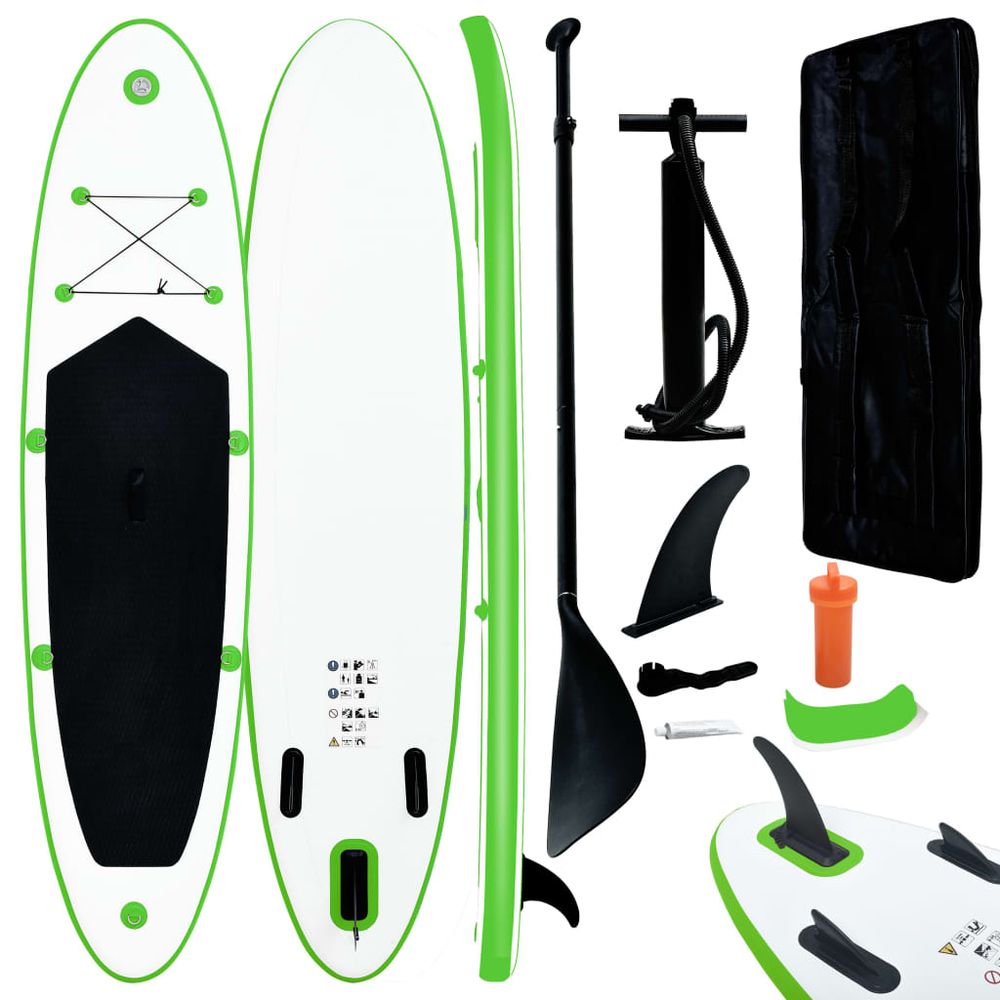 Inflatable Stand Up Paddleboard Set Red and White - anydaydirect