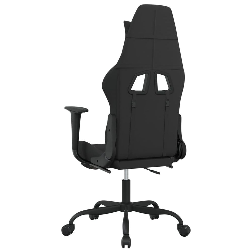 Gaming Chair with Footrest Black and Camouflage Fabric - anydaydirect