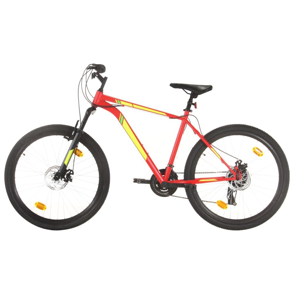 Mountain Bike 21 Speed 27.5 inch Wheel 42 cm Red - anydaydirect