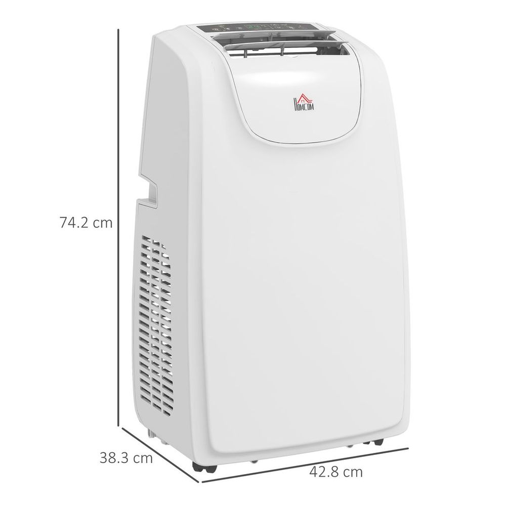 HOMCOM 14,000 BTU Portable Air Conditioner with 240m�, Dehumidifier, Timer - anydaydirect