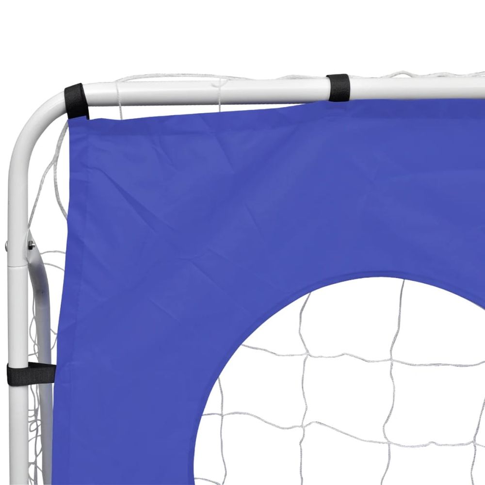Soccer Goal with Aiming Wall Steel 240 x 92 x 150 cm - anydaydirect