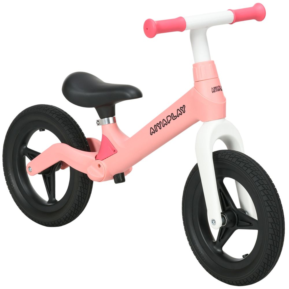 Baby Balance Bike, Training Bike w/ Adjustable Seat and Handlebar - Pink - anydaydirect