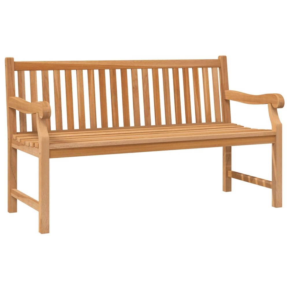 Garden Bench 150 cm Solid Teak Wood - anydaydirect