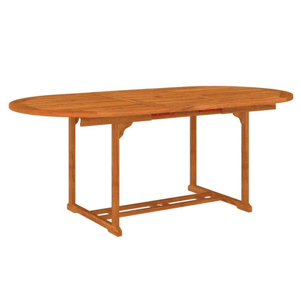 Garden Table 200x100x75 cm Solid Wood Eucalyptus - anydaydirect