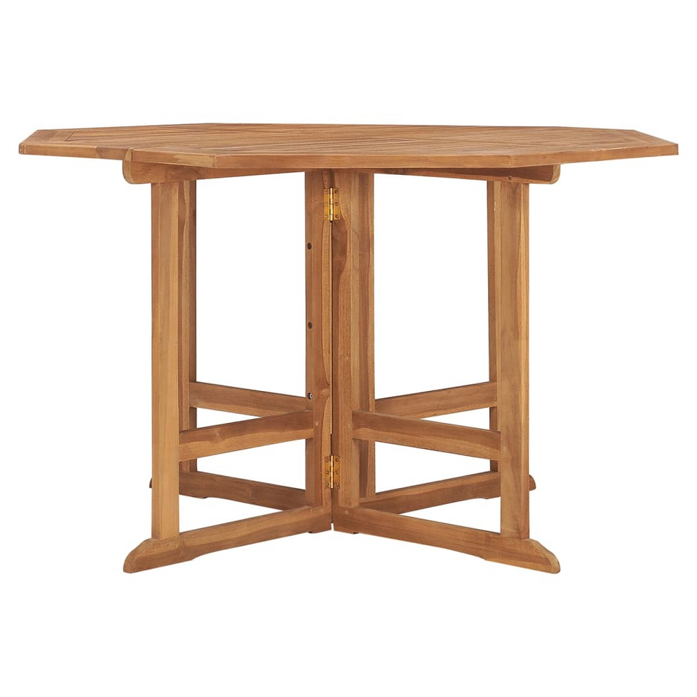 Folding Garden Dining Table 110x110x75 cm Solid Wood Teak - anydaydirect