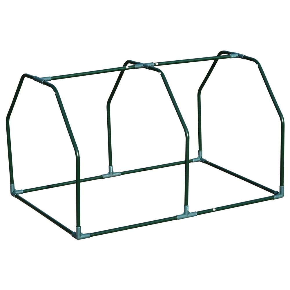 99x71x60cm Mini PVC Cover Steel Frame Greenhouse White - anydaydirect