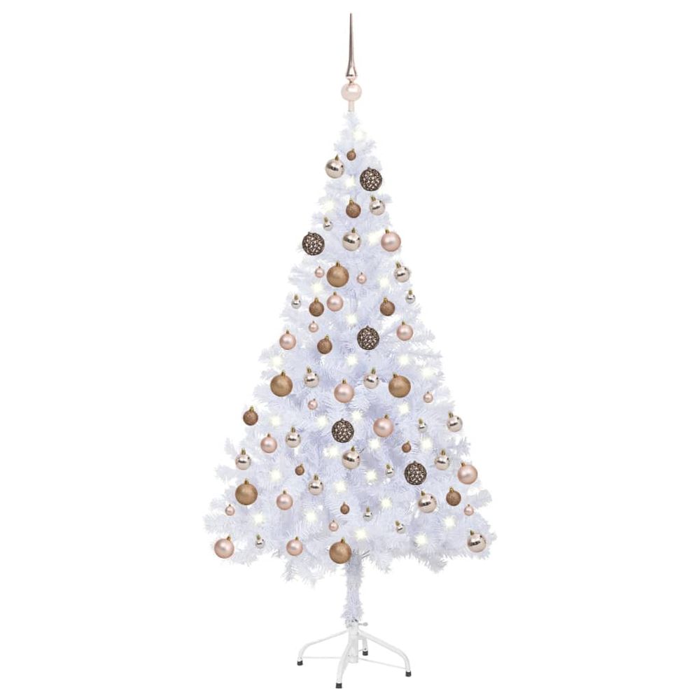 Artificial Christmas Tree with LEDs&Ball Set 120cm  x 240cm - anydaydirect