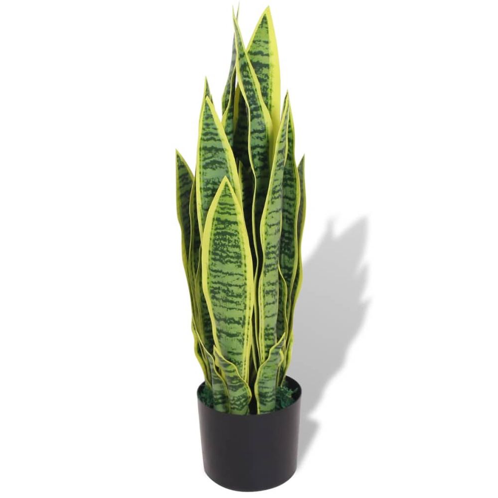 Artificial Sansevieria Plant with Pot 65 cm Green - anydaydirect