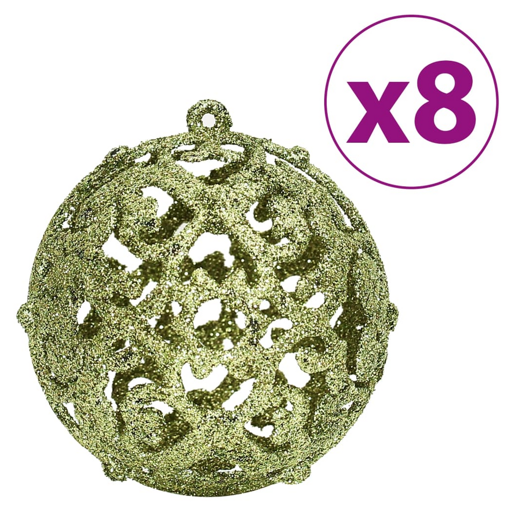 vidaXL Christmas Baubles 100 pcs Light Green 3 / 4 / 6 cm - anydaydirect