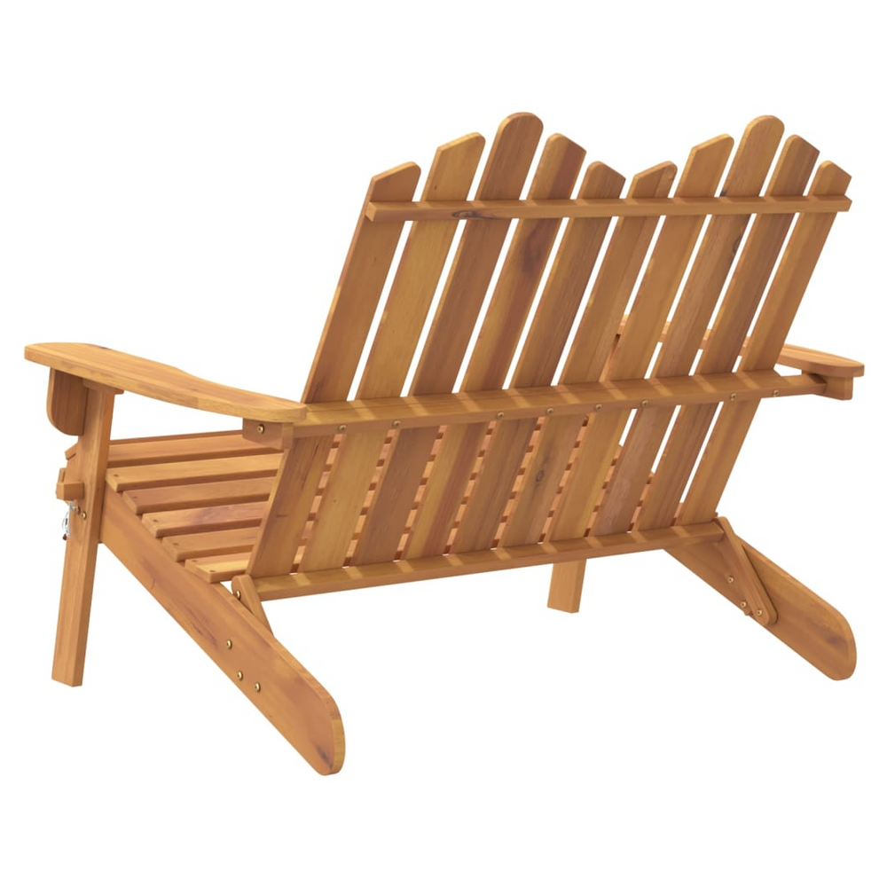 Adirondack Garden Bench 126 cm Solid Wood Acacia - anydaydirect