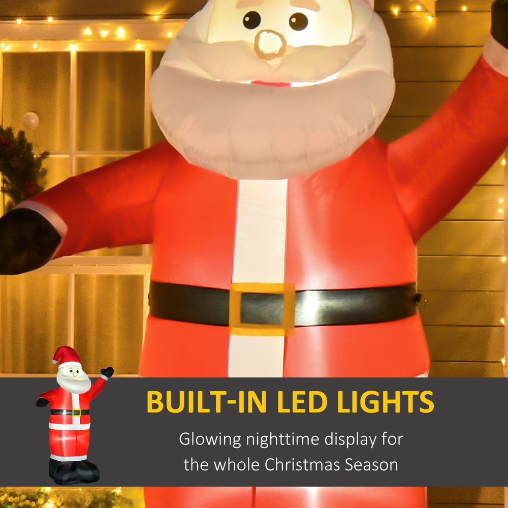 8ft Inflatable Christmas Santa Claus Xmas Deco with LED Air Blown Yard Outdoor - anydaydirect