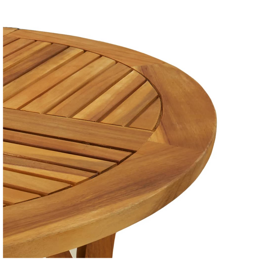 Garden Table Ø 85 cm Solid Wood Acacia - anydaydirect