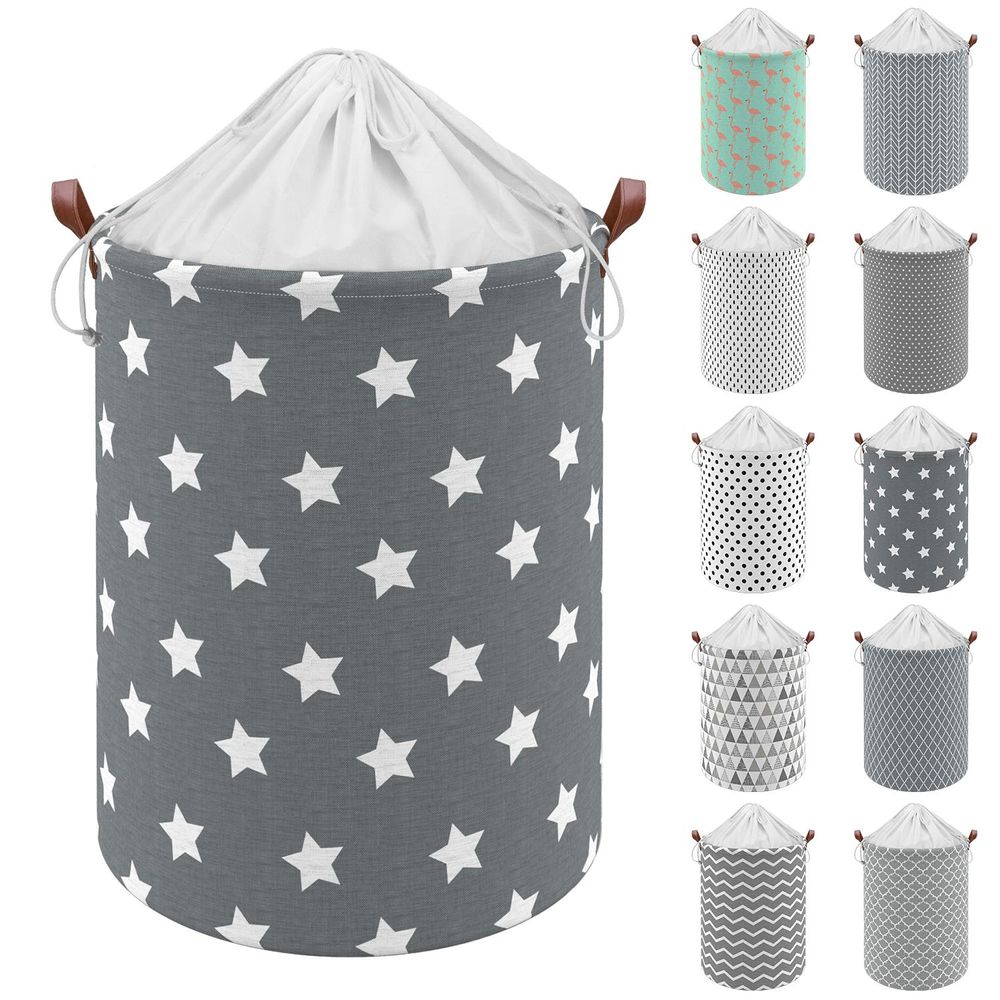 Freestanding Laundry Basket Storage Sorter with Drawstring Lid - anydaydirect