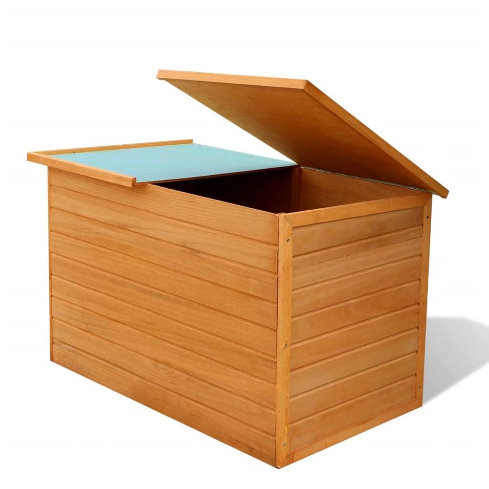 Garden Storage Box 126x72x72 cm Wood - anydaydirect