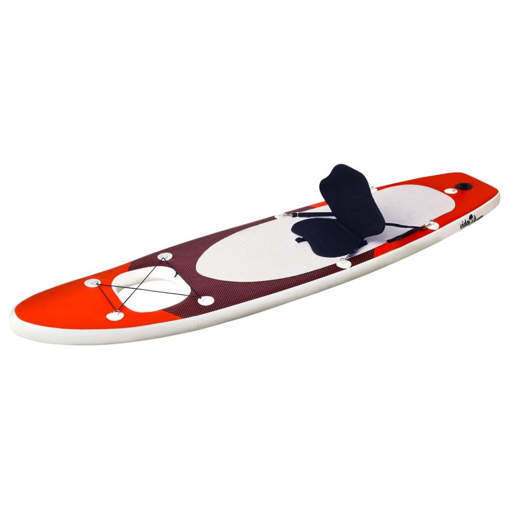 Inflatable Stand Up Paddle Board Set Red 300x76x10 cm - anydaydirect