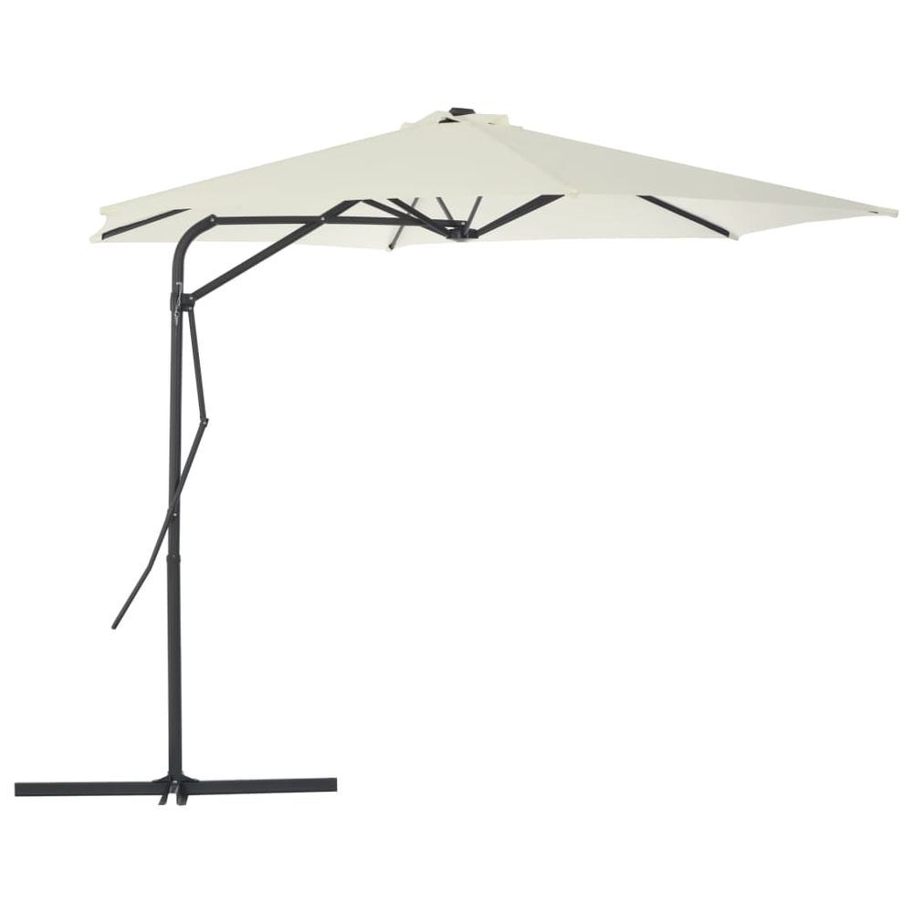 Outdoor Parasol with Steel Pole 300x230 cm - anydaydirect