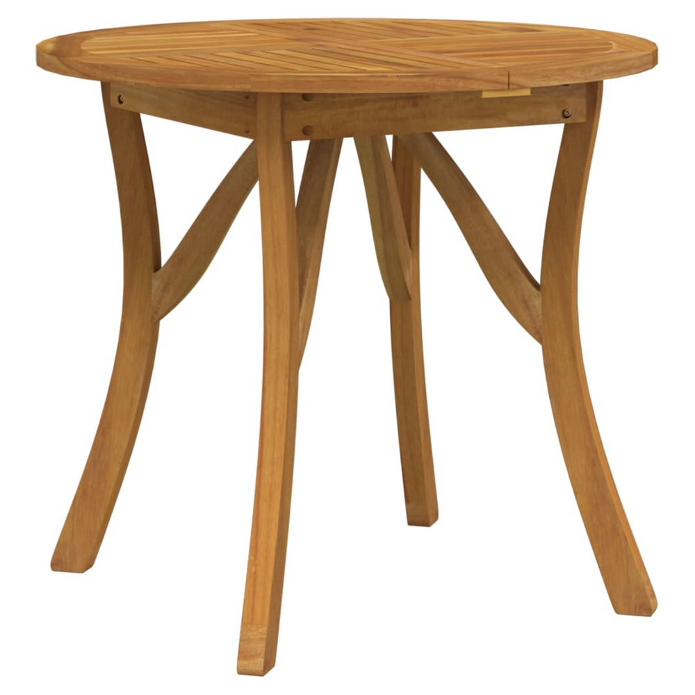 Garden Table Ø 85 cm Solid Wood Acacia - anydaydirect