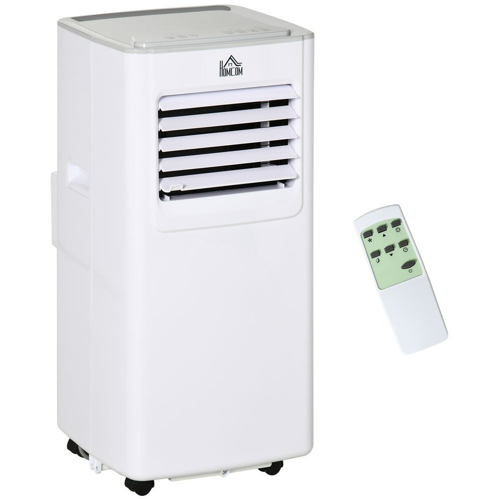 7000 BTU Mobile Air Conditioner Indoor Portable AC Unit w/ RC, White - anydaydirect