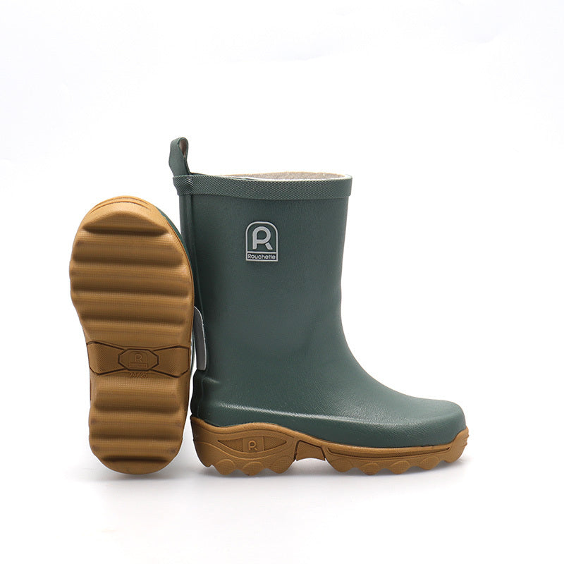 Rouchette Clean Kids Boot - Green - anydaydirect