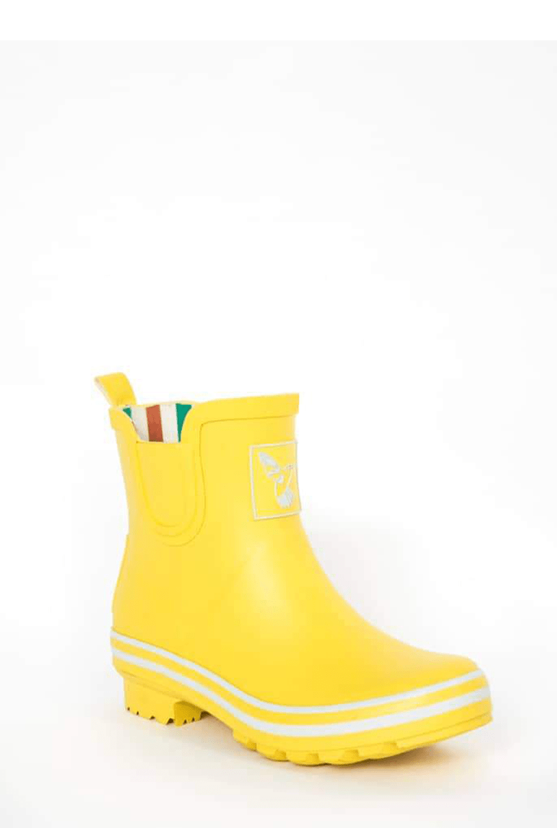 Evercreatures Yellow Meadow Ankle Wellies - anydaydirect